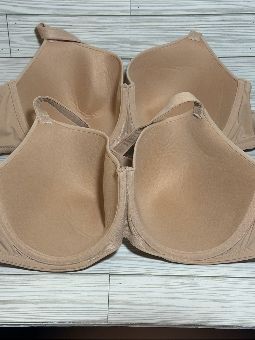 Bundle TWO Bare Necessities “The Favorite T-Shirt Bra” Size 32H Nude - Picture 2 of 12